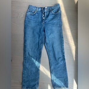 AGOLDE high rise dad jeans size 24 cropped